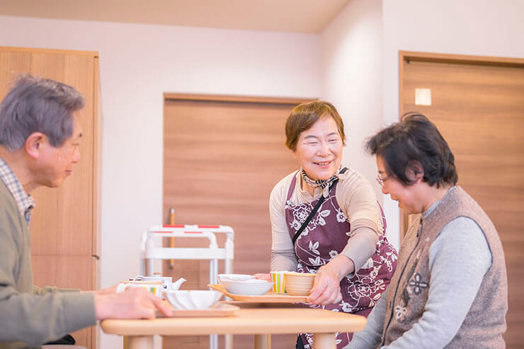 付き添いの方にも食事提供が可能